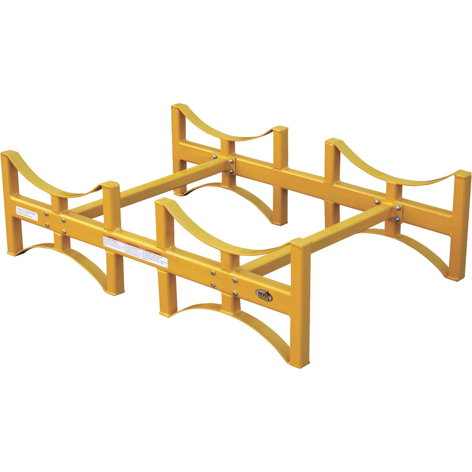 Vestil Stackable 2-Drum Rack - 1600-Lb. Capacity, 45in.L x 30in.W x 12.75in.H, Model# DRUM-RACK-2